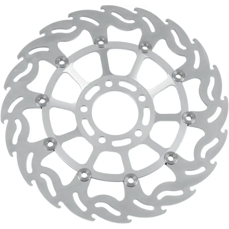 BRAKE ROTOR FLOATING FLAME FLAMED BLACK