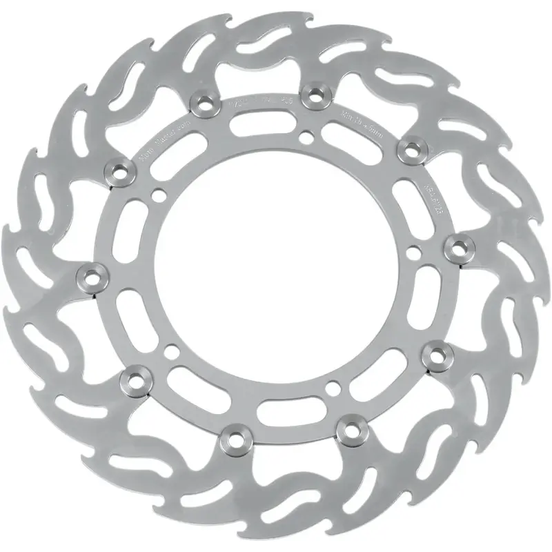 BRAKE ROTOR FLOATING FLAME FLAMED BLACK