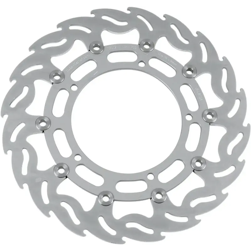 BRAKE ROTOR FLOATING FLAME FLAMED BLACK