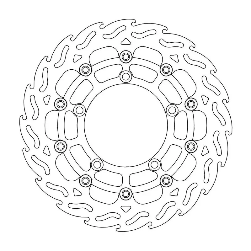 BRAKE ROTOR FLOATING FLAME BLACK