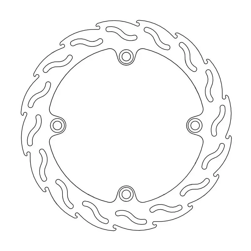 BRAKE ROTOR FIXED FLAME FLAMED NATURAL