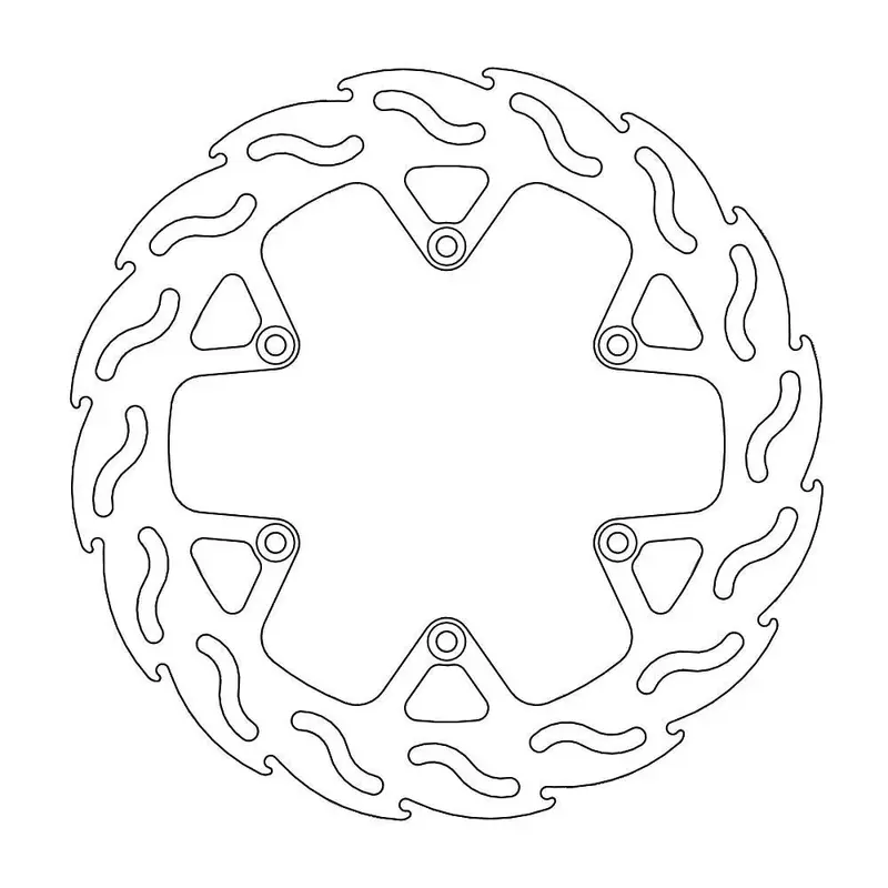 BRAKE ROTOR FIXED FLAME FLAMED NATURAL