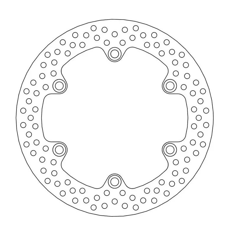 BRAKE ROTOR FIXED HALO ROUND NATURAL