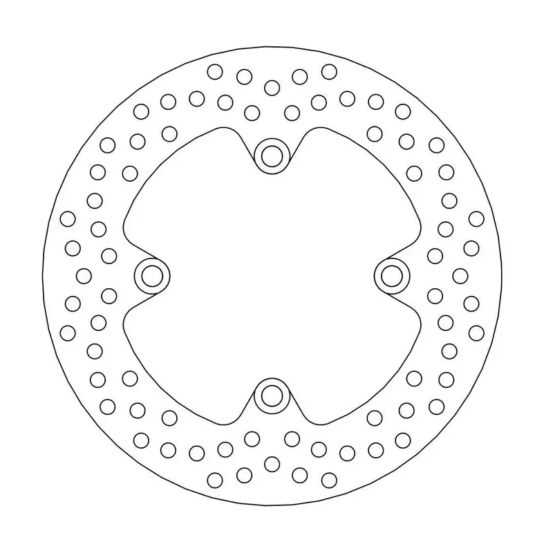 BRAKE ROTOR FIXED HALO ROUND NATURAL