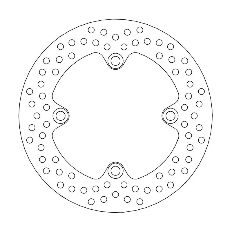 BRAKE ROTOR FIXED HALO ROUND NATURAL