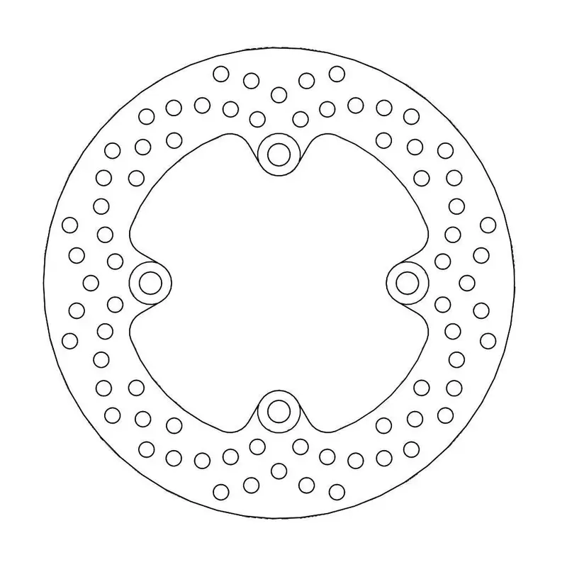 BRAKE ROTOR FIXED HALO ROUND NATURAL