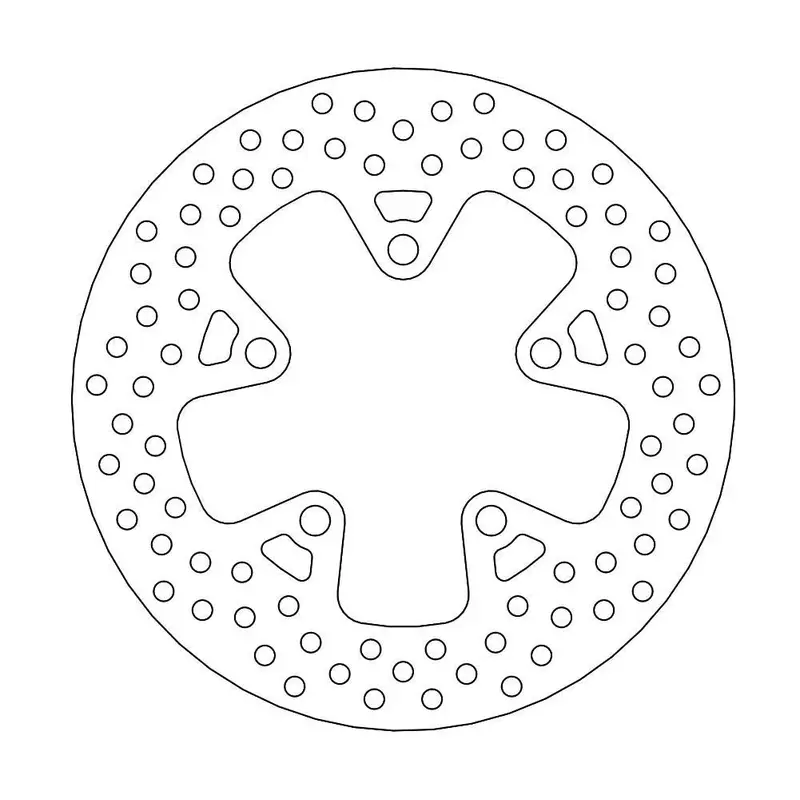BRAKE ROTOR FIXED HALO ROUND NATURAL