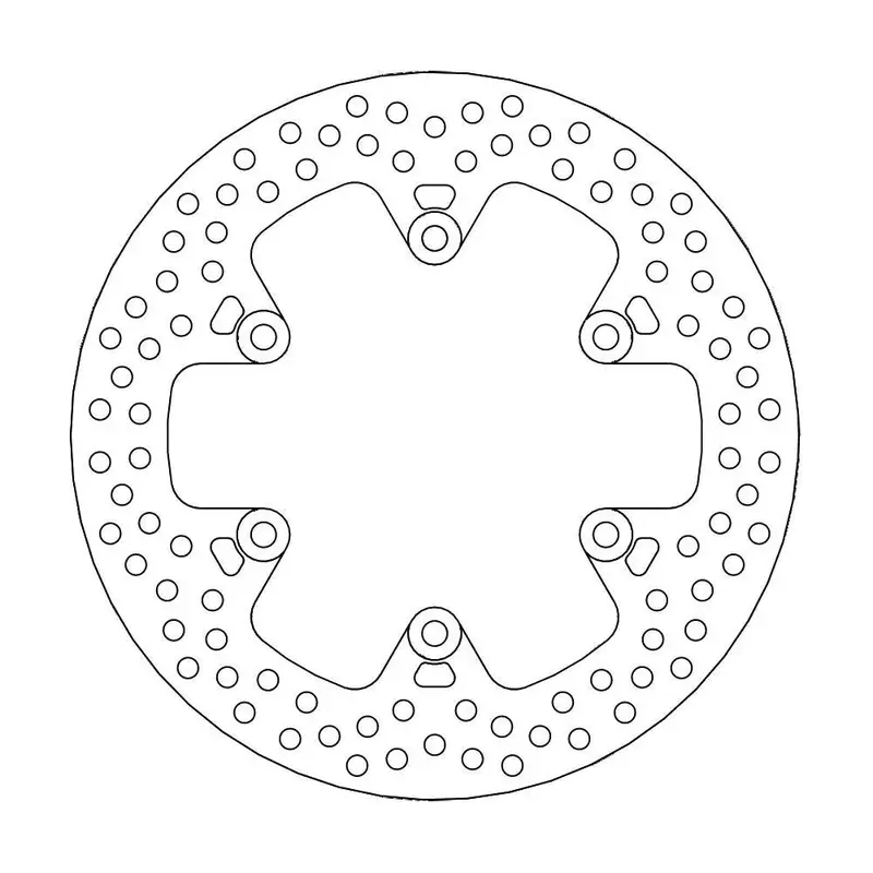 BRAKE ROTOR FIXED HALO ROUND NATURAL