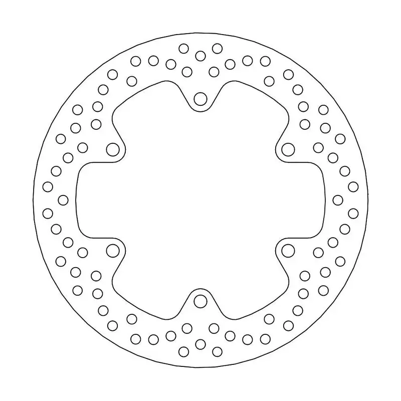 BRAKE ROTOR FIXED HALO ROUND NATURAL