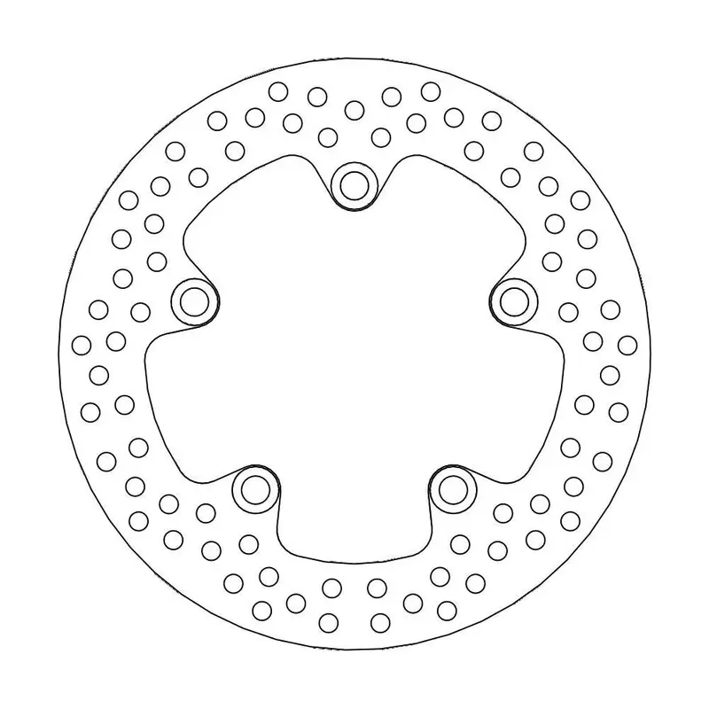 BRAKE ROTOR FIXED HALO ROUND NATURAL