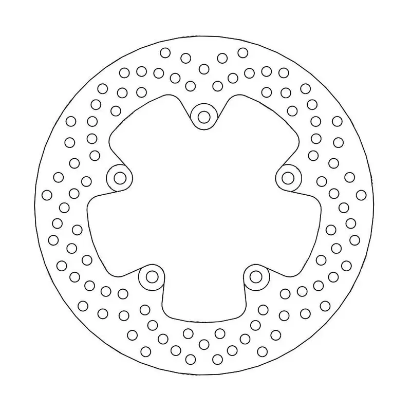 BRAKE ROTOR FIXED HALO ROUND NATURAL