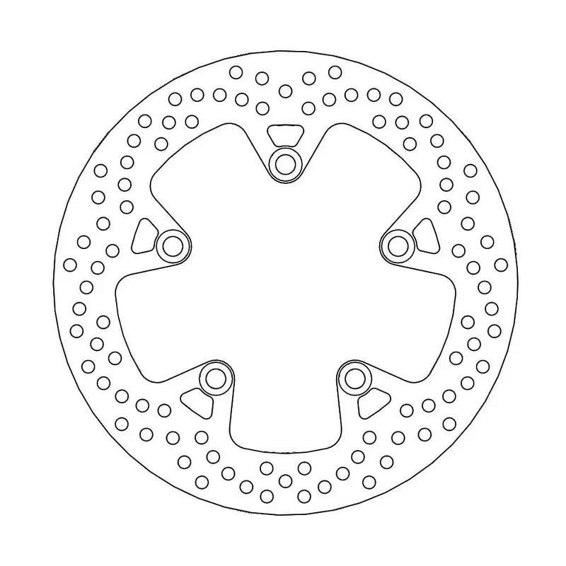 BRAKE ROTOR FIXED HALO ROUND NATURAL