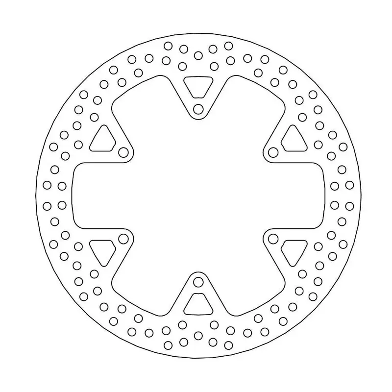 BRAKE ROTOR FIXED HALO ROUND NATURAL