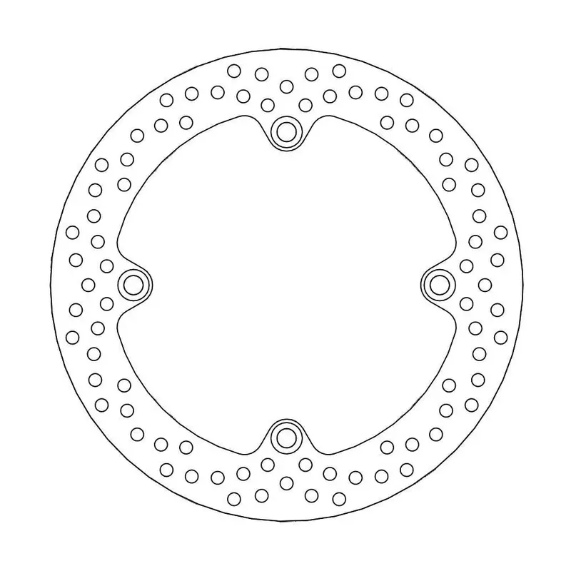 BRAKE ROTOR FIXED HALO ROUND NATURAL