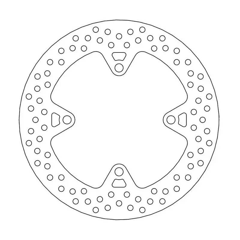 BRAKE ROTOR FIXED HALO ROUND NATURAL