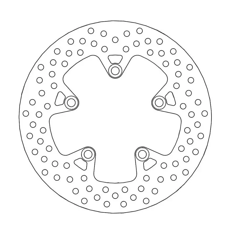 BRAKE ROTOR FIXED HALO ROUND NATURAL