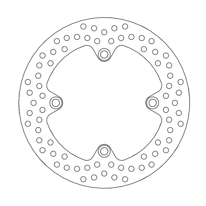 BRAKE ROTOR FIXED HALO ROUND NATURAL