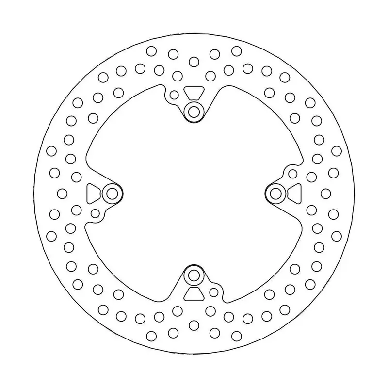 BRAKE ROTOR FIXED HALO ROUND NATURAL