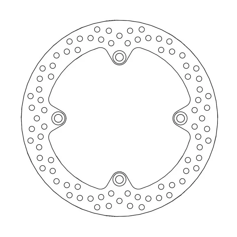 BRAKE ROTOR FIXED HALO ROUND NATURAL