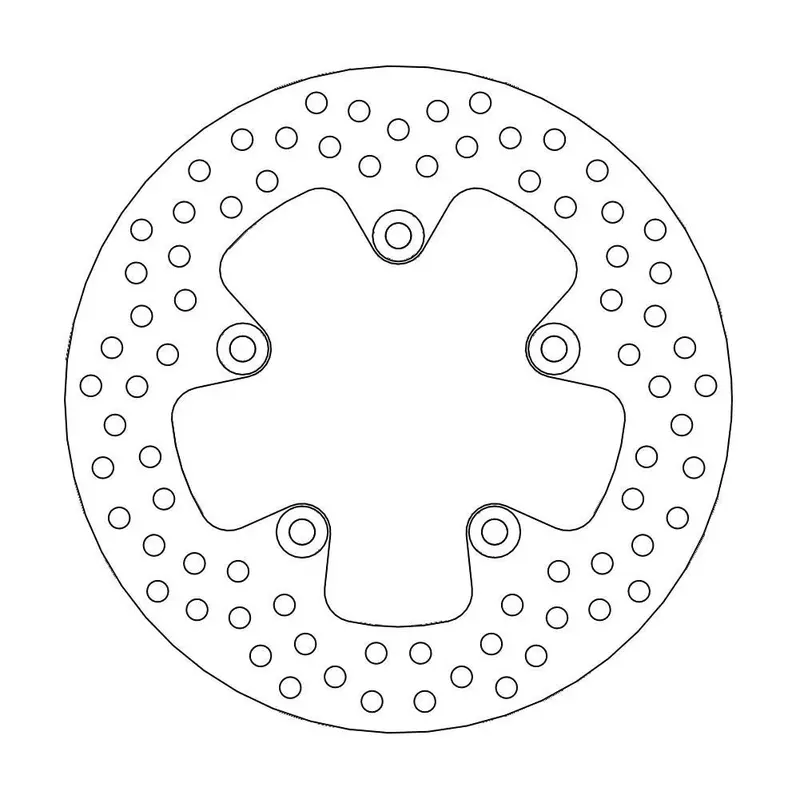 BRAKE ROTOR FIXED HALO ROUND NATURAL