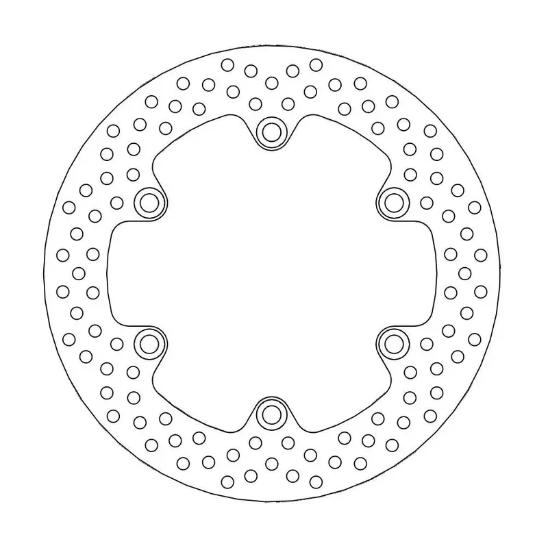 BRAKE ROTOR FIXED HALO ROUND NATURAL