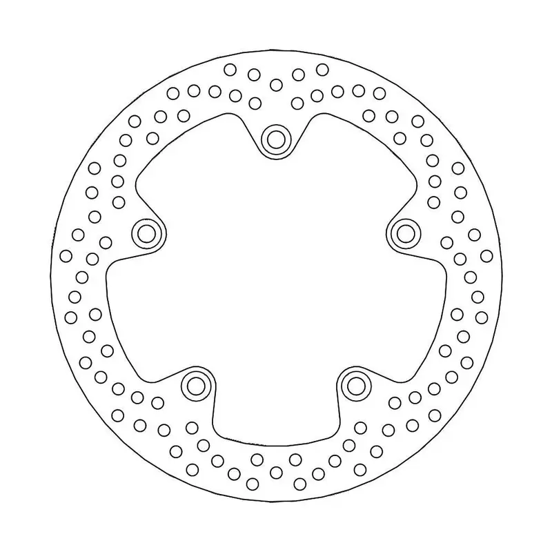 BRAKE ROTOR FIXED HALO ROUND NATURAL