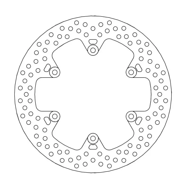BRAKE ROTOR FIXED HALO ROUND NATURAL