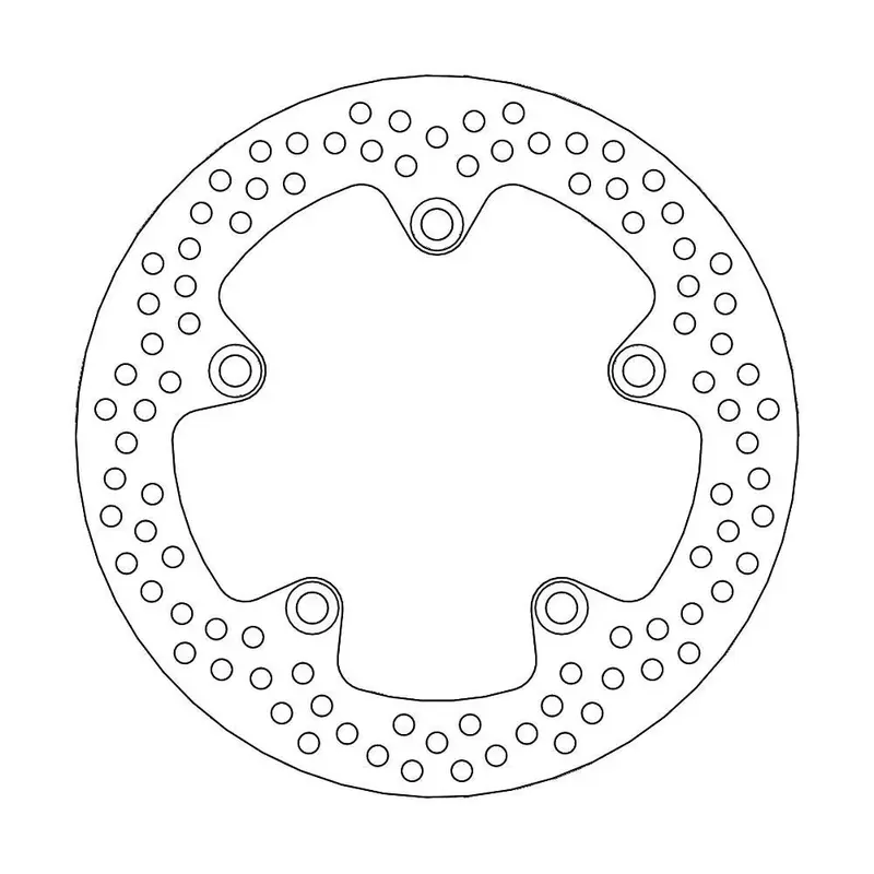 BRAKE ROTOR FIXED HALO ROUND NATURAL