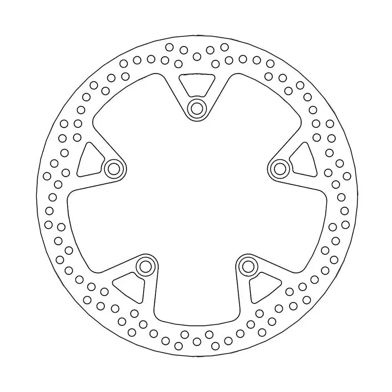 BRAKE ROTOR FIXED HALO ROUND NATURAL