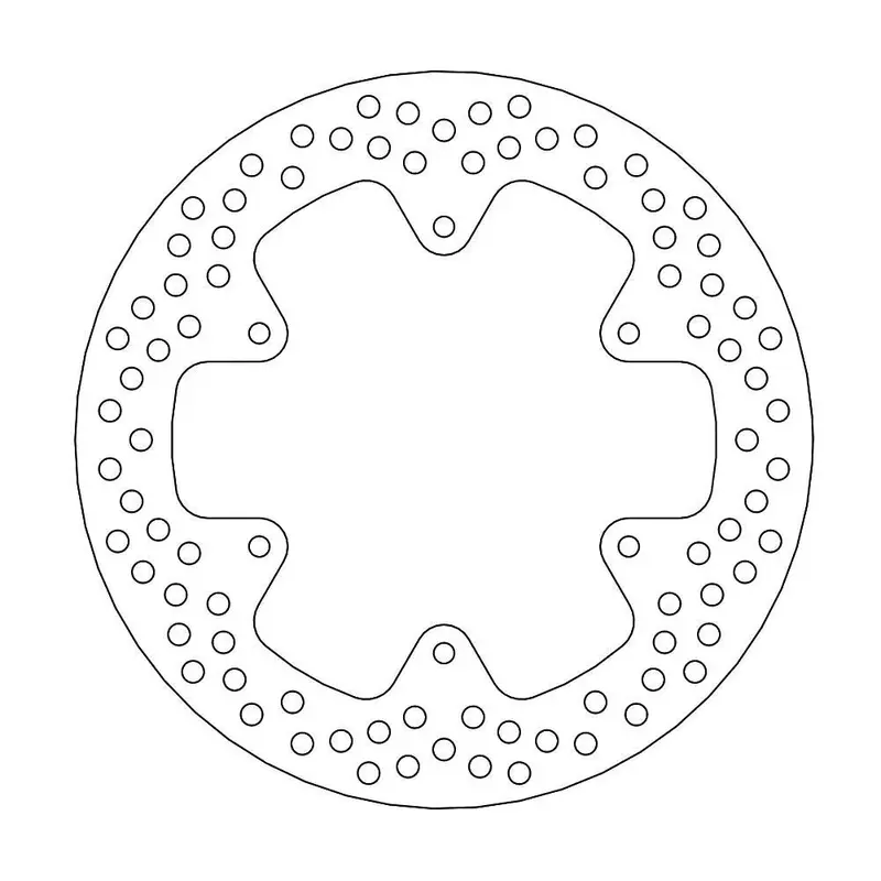 BRAKE ROTOR FIXED HALO ROUND NATURAL