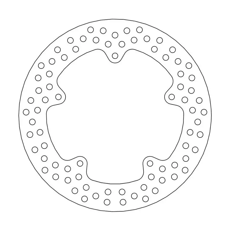BRAKE ROTOR FIXED HALO ROUND NATURAL