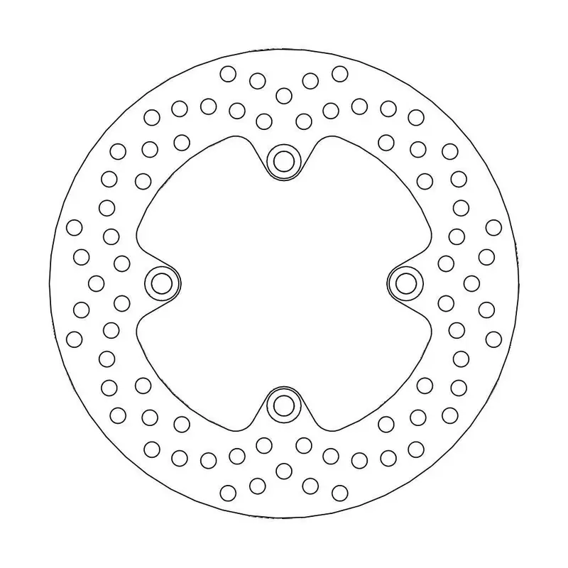 BRAKE ROTOR FIXED HALO ROUND NATURAL