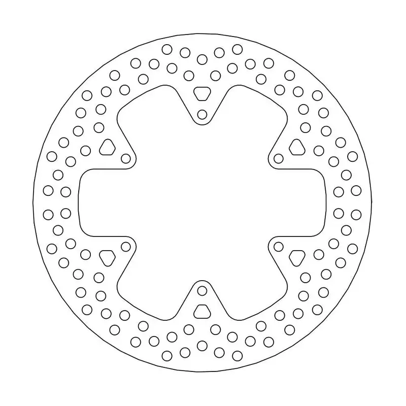 BRAKE ROTOR FIXED HALO ROUND NATURAL