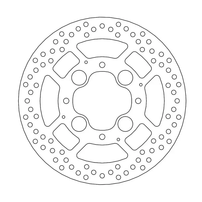 BRAKE ROTOR FIXED HALO ROUND NATURAL