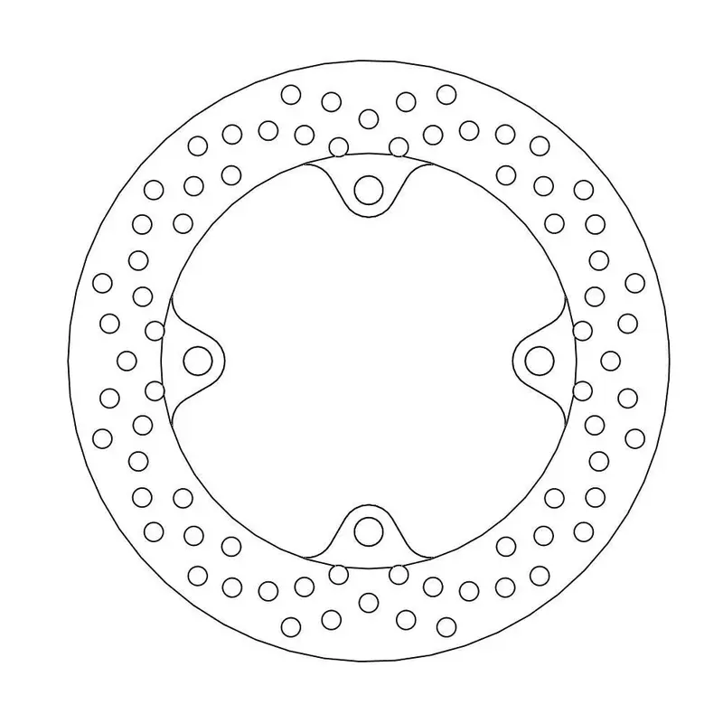 BRAKE ROTOR FIXED HALO ROUND NATURAL