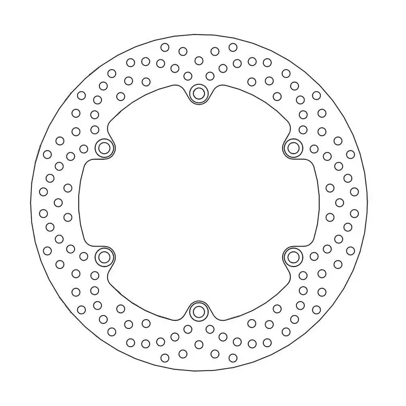 BRAKE ROTOR FIXED HALO ROUND NATURAL
