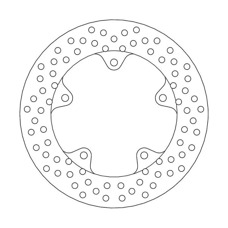 BRAKE ROTOR FIXED HALO ROUND NATURAL