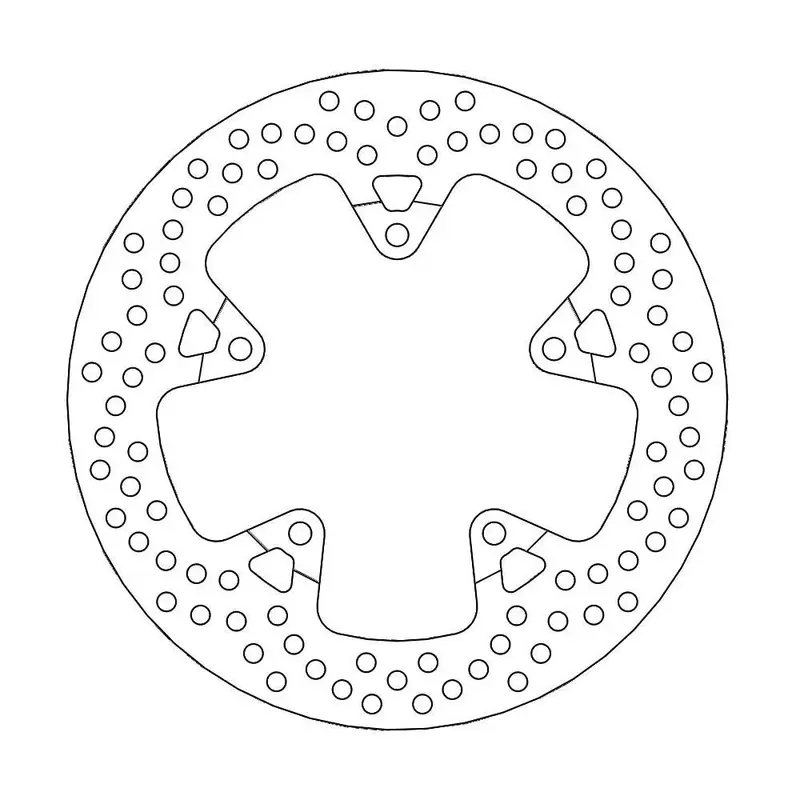 BRAKE ROTOR FIXED HALO ROUND NATURAL