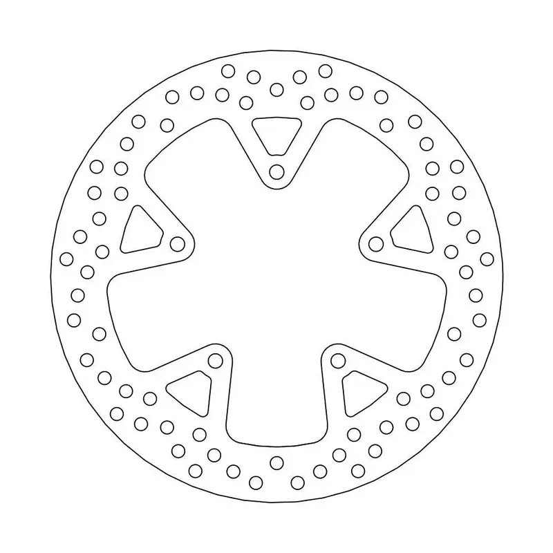 BRAKE ROTOR FIXED HALO ROUND NATURAL