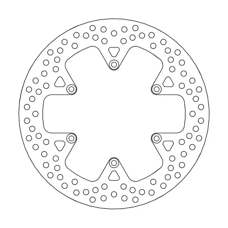 BRAKE ROTOR FIXED HALO ROUND NATURAL