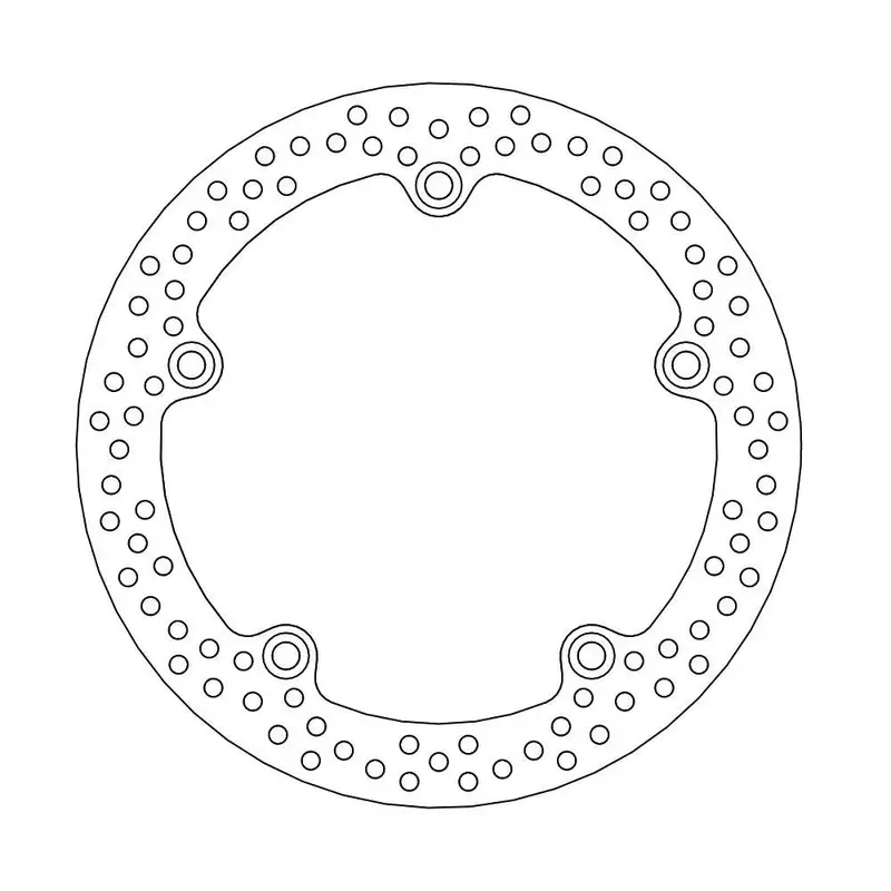BRAKE ROTOR FIXED HALO ROUND NATURAL