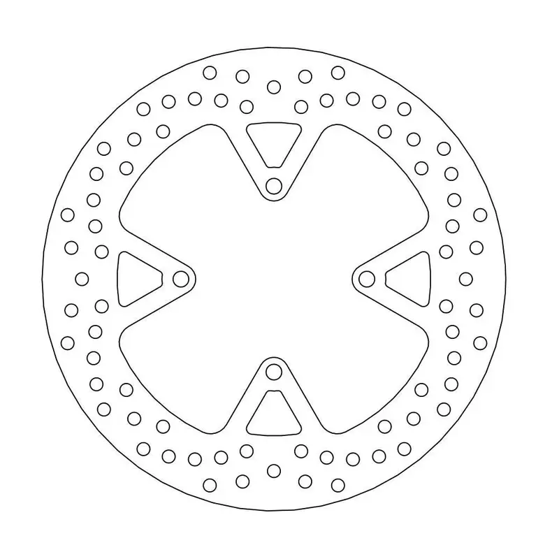 BRAKE ROTOR FIXED HALO ROUND NATURAL