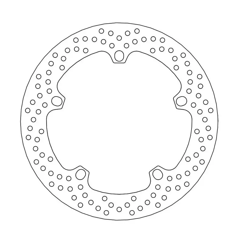 BRAKE ROTOR FIXED HALO ROUND NATURAL