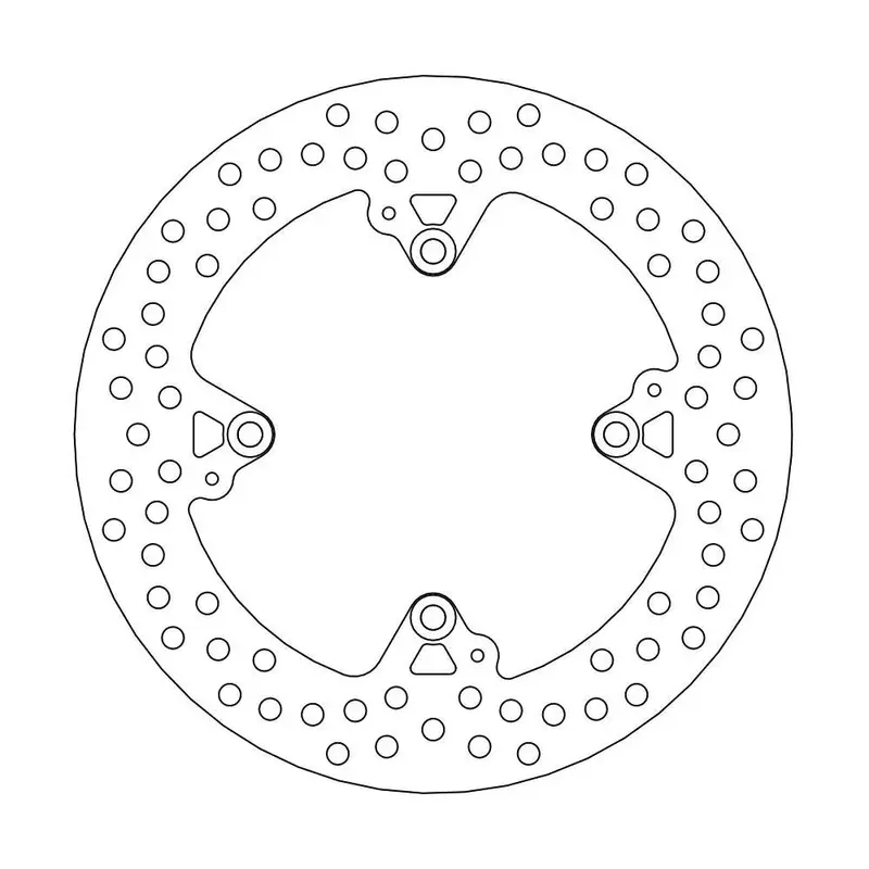 BRAKE ROTOR FIXED HALO ROUND NATURAL