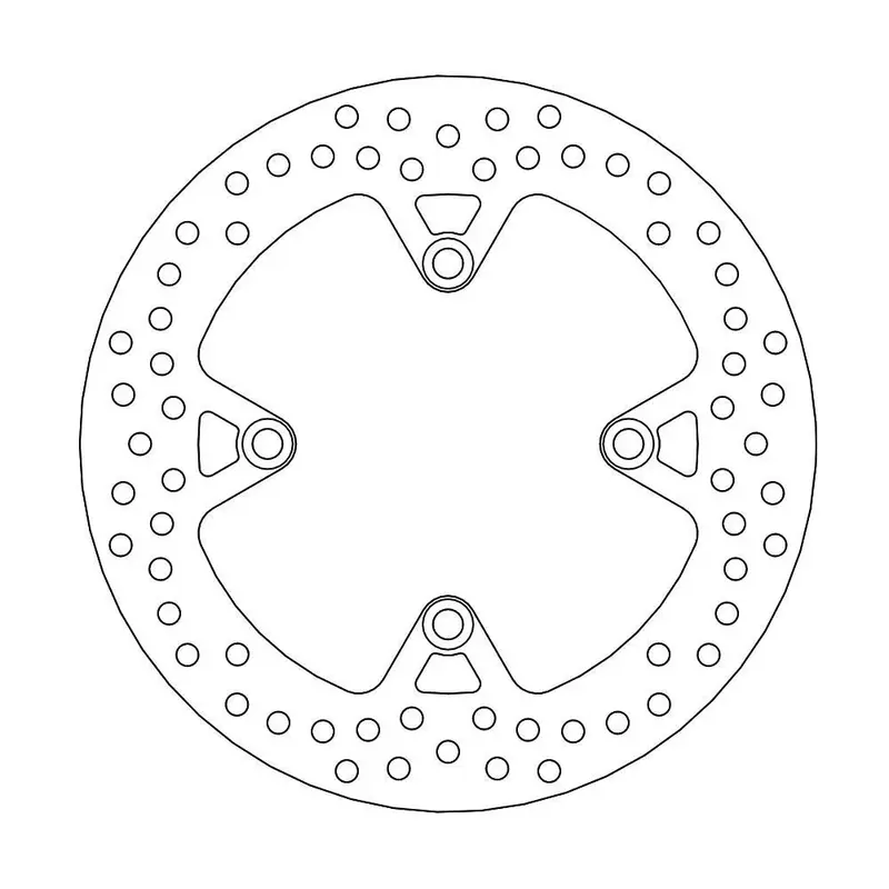 BRAKE ROTOR FIXED HALO ROUND NATURAL