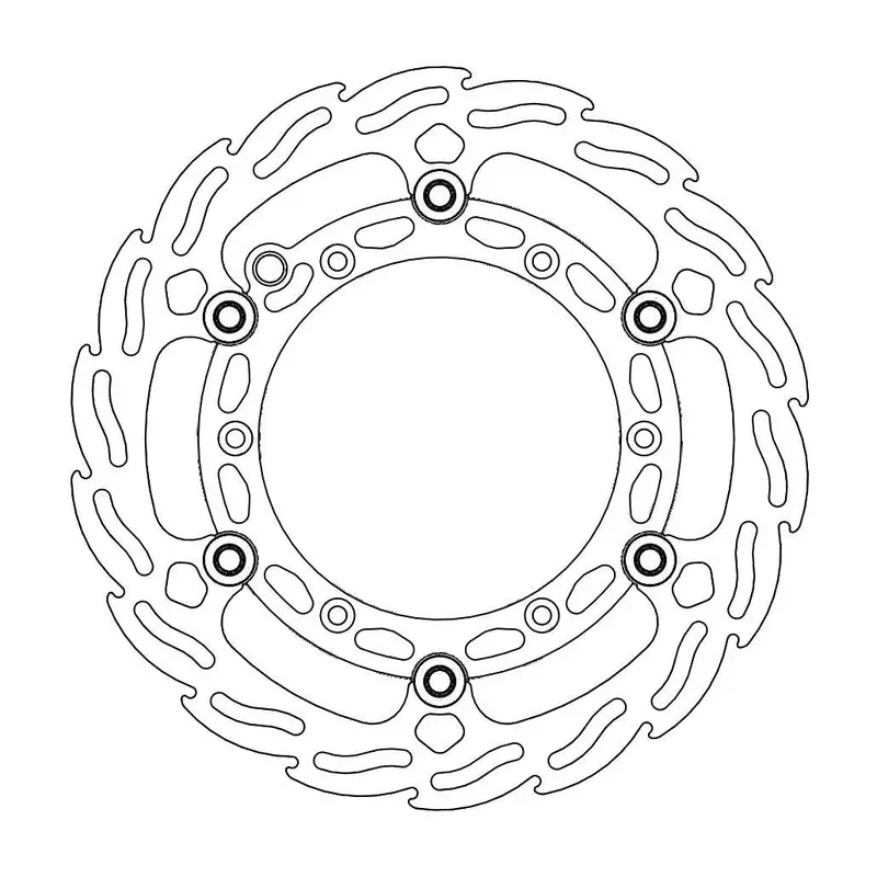 BRAKE ROTOR FLOATING FLAME BLACK