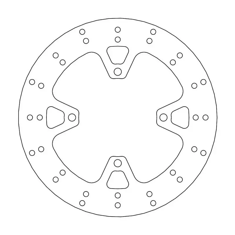 BRAKE ROTOR FIXED HALO ROUND NATURAL