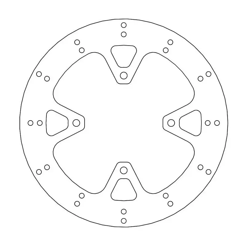 BRAKE ROTOR FIXED HALO ROUND NATURAL