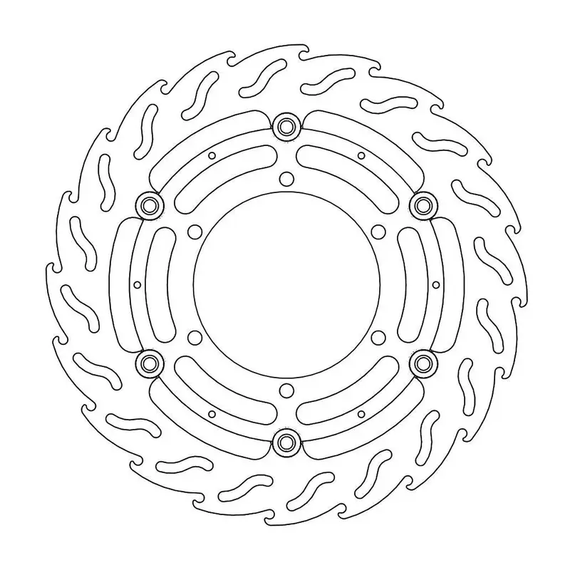 BRAKE ROTOR FLOATING FLAME BLACK