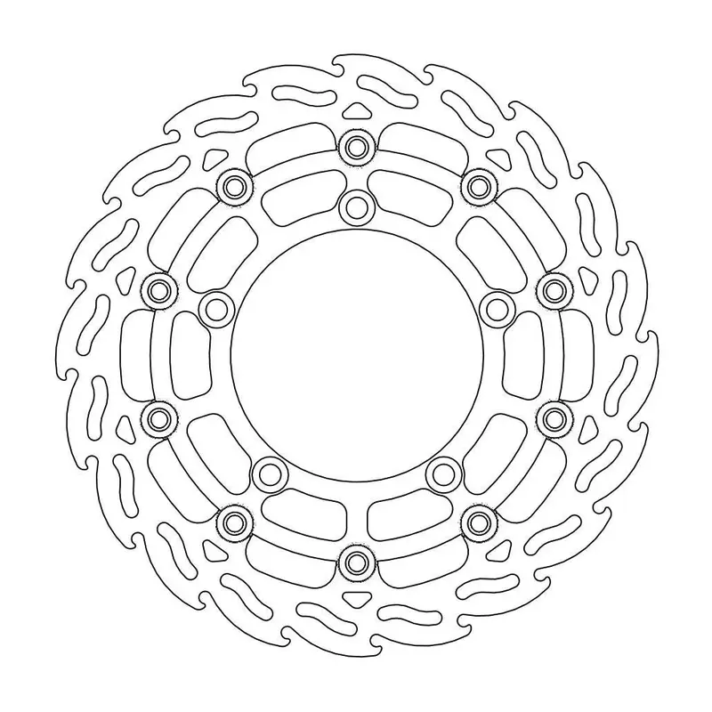 BRAKE ROTOR FLOATING FLAME BLACK